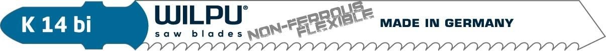 Пилки по металлу WILPU K 14 bi (аналог т127df) для алюминия, стали до 30мм) 5шт/у 276100005