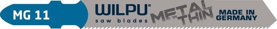 Пилки по металлу WILPU MG 11 для тонкой стали, нерж.стали от 1,2 до 2мм 5шт/уп 255000005