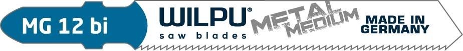 Пилки по металлу WILPU MG 12 bi для стали, нерж.стали, алюминия от 2,5 до 6мм 5шт/ 265100005