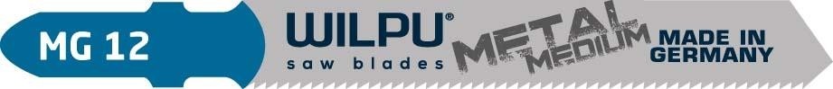 Пилки по металлу WILPU MG 12 для стали, нерж.стали, алюминия от 2,5 до 6мм 5шт/ 265000005