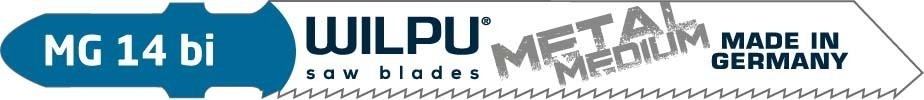 Пилки по металлу WILPU MG 14 bi для стали и нерж.стали от 1,5 до 2,2мм 5шт/уп 258100005