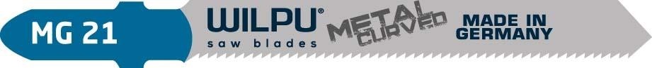 Пилки по металлу WILPU MG 21 для тонкой жести, стали от 1,2 до 2мм (криволин.ре 256000005