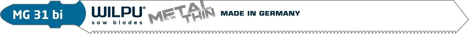 Пилки по металлу WILPU MG 31 bi для стали, профилей, труб до 80мм 5шт/уп 257100005