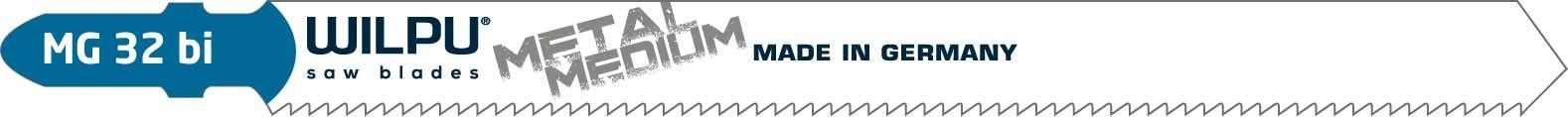 Пилки по металлу WILPU MG 32 bi (аналог t318bf) для стали, профилей, труб, до 80мм 267100005