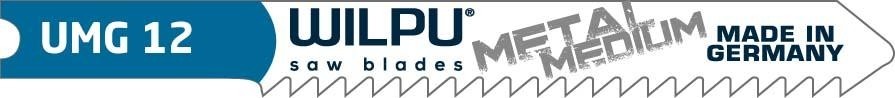 Пилки по металлу WILPU UMG 12 для стали, нерж.стали, алюминия от 2,5 до 6мм 5шт/ 465000005