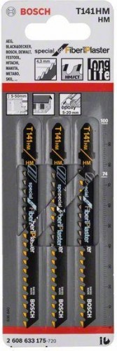 Пилки универсальные BOSCH T141HM (3шт.) 2608633175 - изображение 3