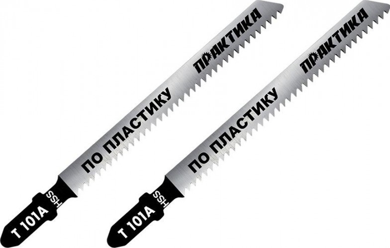 Пилки универсальные ПРАКТИКА T101A 100х75 мм, быстрый рез  по пластику (2шт.) 034-410