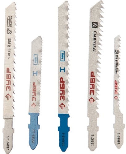Пилки универсальные ЗУБР ЭКСПЕРТ по дереву, металлу, цветному металлу, t-хвост., пл 15581-H10 - изображение 2