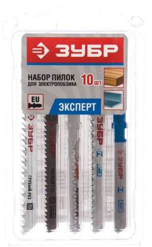 Пилки универсальные ЗУБР ЭКСПЕРТ по дереву, металлу, цветному металлу, t-хвост., пл 15581-H10 - изображение 3