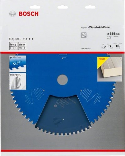 Пильный диск для сэндвич-панелей BOSCH 355х80х30 мм EXPERT FOR SANDWICH PANEL 2608644147 - изображение 2
