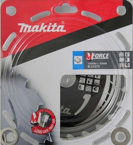 Пильный диск MAKITA 190х 24тх30 дерево  (B-31273) MFORCE B-31273 - изображение 2