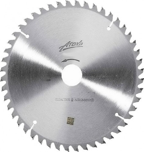 Пильный диск по алюминию АТАКА 216х60тх30 мм отрицательный 8077840
