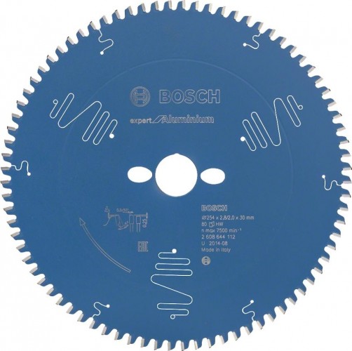 Пильный диск по алюминию BOSCH 254х80х30 Expert for Aluminium 2608644112