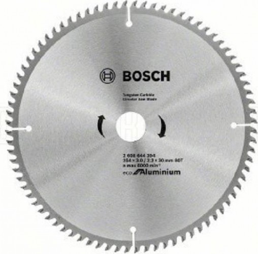 Пильный диск по алюминию BOSCH 254х80х30 Eco for Aluminium 2608644394