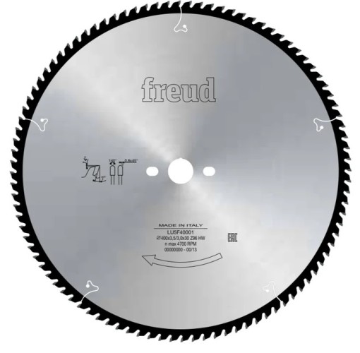 Пильный диск по алюминию Freud Lu5F 40004 Z120, HM