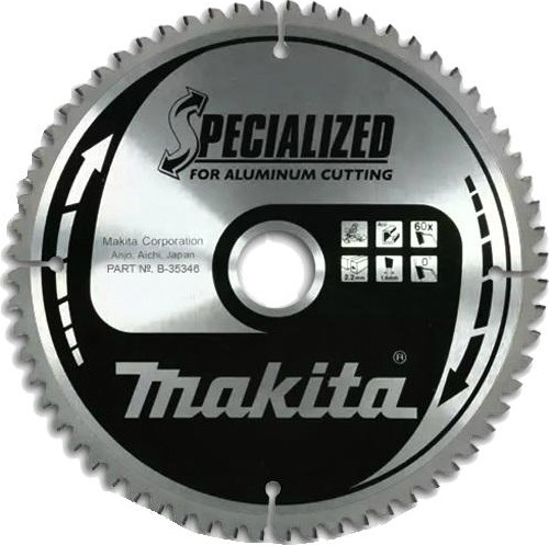 Пильный диск по алюминию MAKITA 160x20x1.8x60T B-35346
