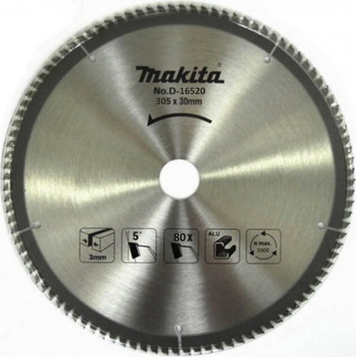 Пильный диск по алюминию MAKITA 305x30x2.2x80T D-16520