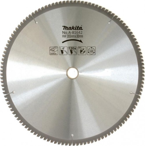 Пильный диск по алюминию MAKITA 355x30/25x2.4x120T A-81642