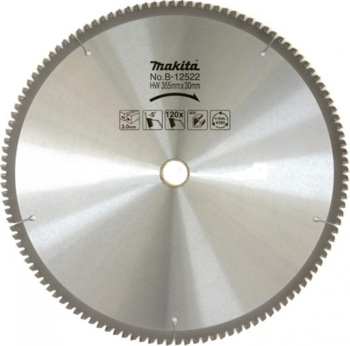 Пильный диск по алюминию MAKITA 355x30x2.4x120T B-12522