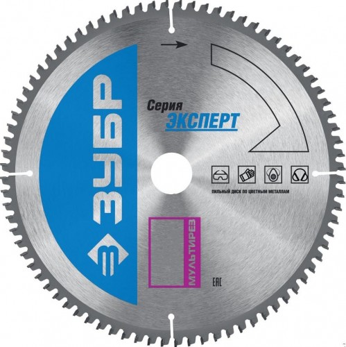 Пильный диск по алюминию ЗУБР Мультирез 200x32мм 60т 36907-200-32-60_z01