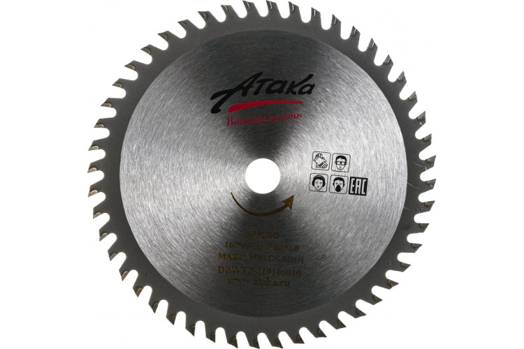 Пильный диск по дереву АТАКА 160*48T*16 профи 8078510 - изображение 3