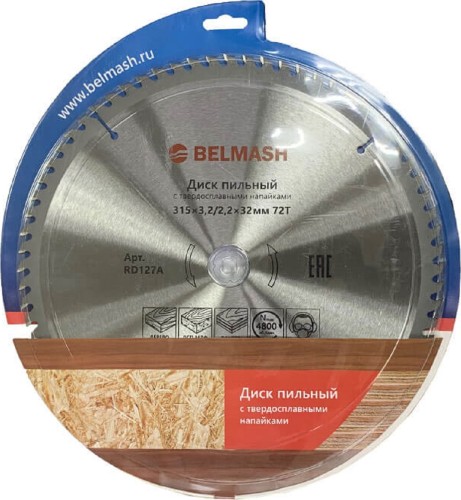 Пильный диск по дереву BELMASH RD127A 315x3,2/2,2x32/30,72T