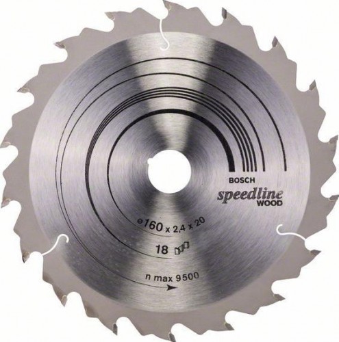 Пильный диск по дереву BOSCH 160х18х20 SPEEDLINE WOOD 2608640787
