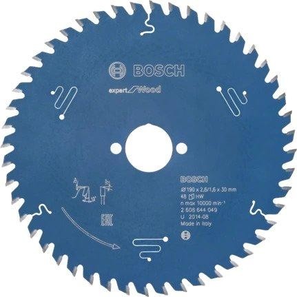 Пильный диск по дереву BOSCH 190х48х30 Expert for Wood 2608644049