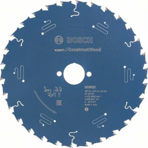 Пильный диск по дереву BOSCH 210х30х30 мм  Expert for Construct Wood 2608644141