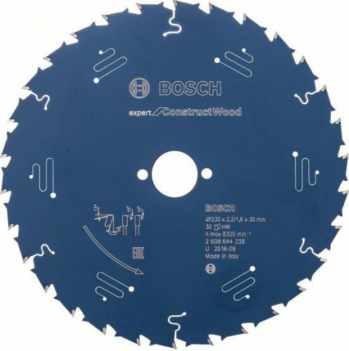 Пильный диск по дереву BOSCH 230х30х30 мм  Expert for Construct Wood 2608644338