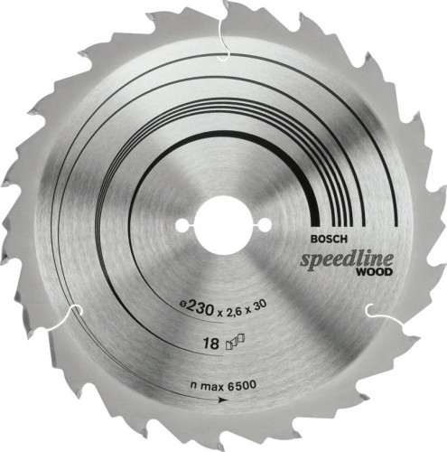 Пильный диск по дереву BOSCH 230х30х30 SPEEDLINE WOOD 2608640805