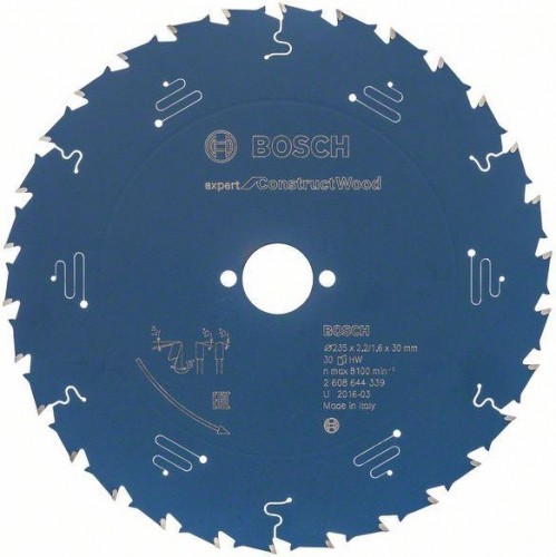 Пильный диск по дереву BOSCH 235х30х30 мм  Expert for Construct Wood 2608644339