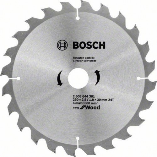 Пильный диск по дереву BOSCH 230х24х30/24 Eco Wood 2608644381