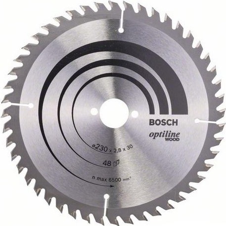 Пильный диск по дереву BOSCH 230х48х30 OPTILINE WOOD 2608640629