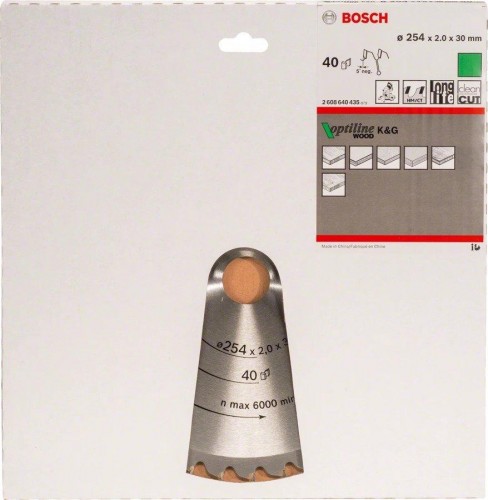 Пильный диск по дереву BOSCH 254x30-40T STD  2608640443 - изображение 2