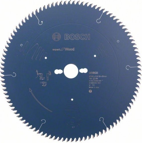 Пильный диск по дереву BOSCH 300х100х30 EXPERT WOOD 2608642501