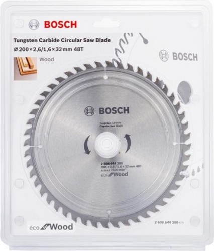 Пильный диск по дереву BOSCH ECO WO 200x32-48T 2.608.644.380 2608644380