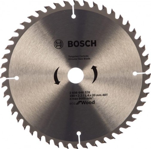 Пильный диск по дереву BOSCH ECO WOOD 190x20/16-48T 2608644378