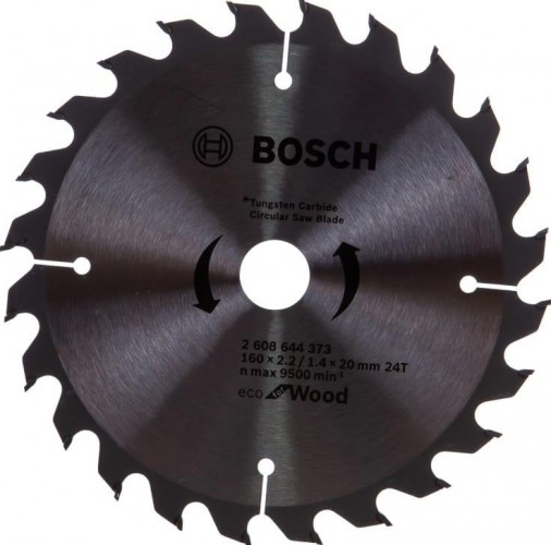 Пильный диск по дереву BOSCH ECO WOOD 160x20/16-24T 2608644373
