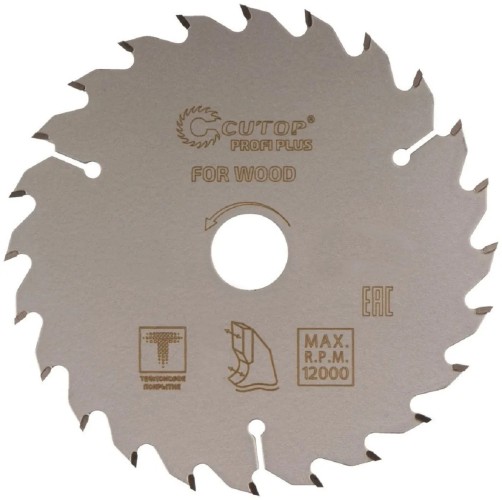 Пильный диск по дереву Cutop Profi plus 48Т, 210х1,5/2,2х32/30/25,4/20 мм с тефлоновым пок 75-21048Т
