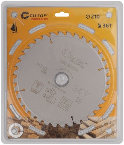 Пильный диск по дереву Cutop Profi plus 36Т, 210х1,5/2,2х32/30/25,4/20 мм с тефлоновым пок 75-21036Т - изображение 2