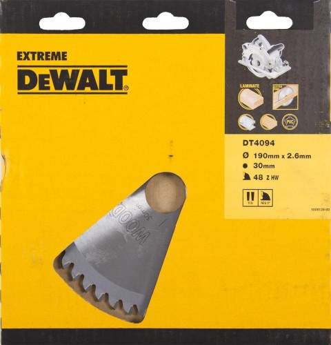 Пильный диск по дереву DeWALT 190х48тх30 мм EXTREME WORKSHOP DT4094-QZ DT4094-QZ