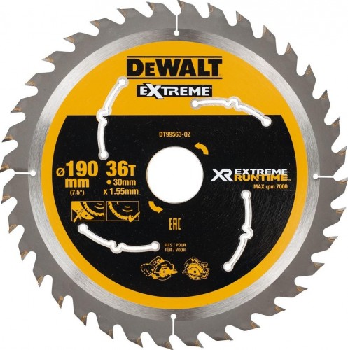 Пильный диск по дереву DeWALT 190х36тх30 мм FLEX VOLT DT99563-QZ DT99563-QZ