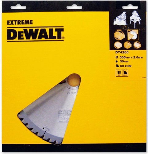 Пильный диск по дереву DeWALT 305х60тх30 мм. Extreme DT4260-QZ DT4260-QZ