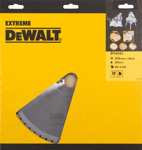 Пильный диск по дереву DeWALT 305х60тх30 мм. Extreme DT4331-QZ DT4331-QZ