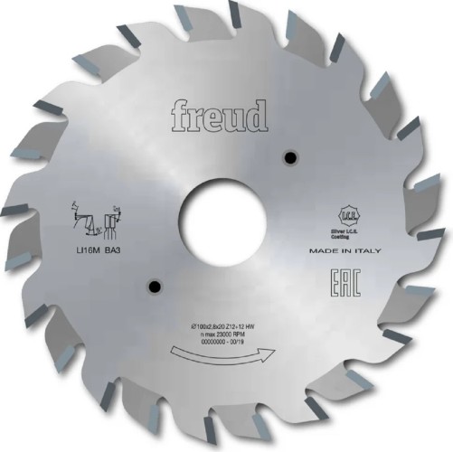 Пильный диск по дереву Freud Li16M PF3 120x2,8-3,6х50 Z12+12, HM