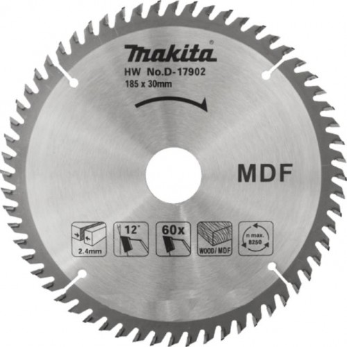 Пильный диск по дереву MAKITA 185x30/16/20x20T D-17902