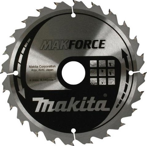 Пильный диск по дереву MAKITA 270x30x1.8x60T для makforce B-35209