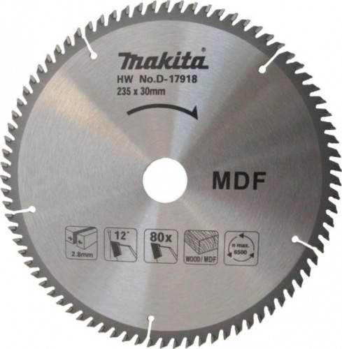 Пильный диск по дереву MAKITA 235x30/25x80T D-17918