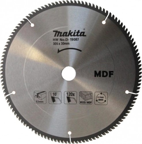 Пильный диск по дереву MAKITA 305x30/15.88x3.2x120T D-19087